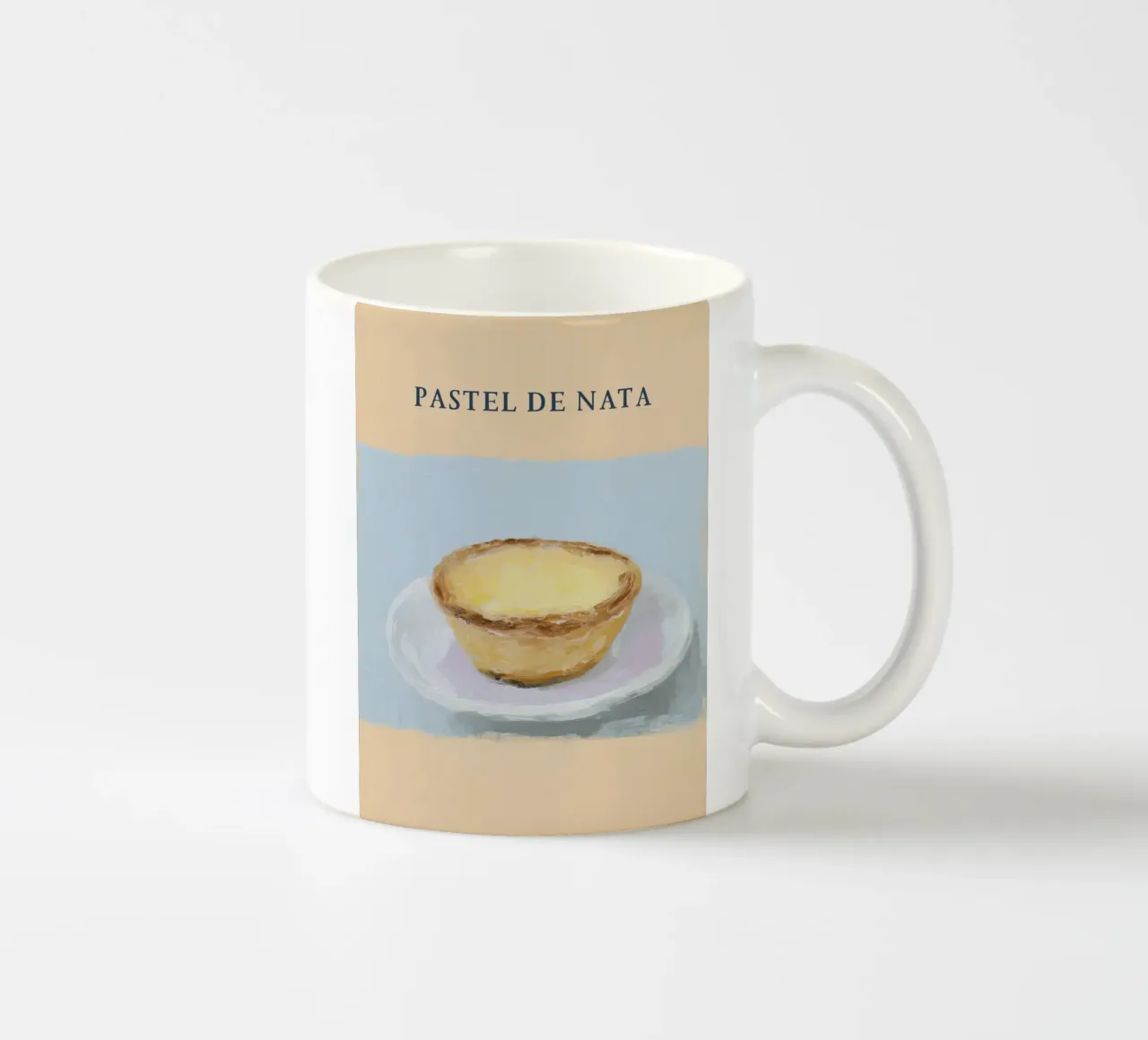 Pastel de nata portoghese tazza in ceramica da Carinaprint