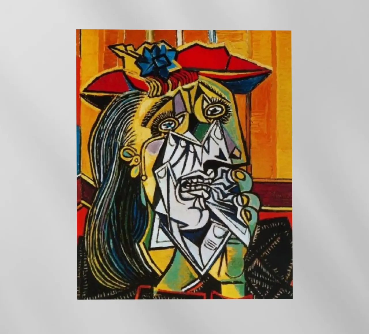 donna triste pablo picasso pellicola backlit da eternal nino