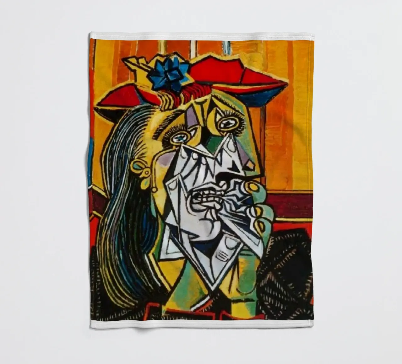 donna triste pablo picasso coperta in pile da eternal nino