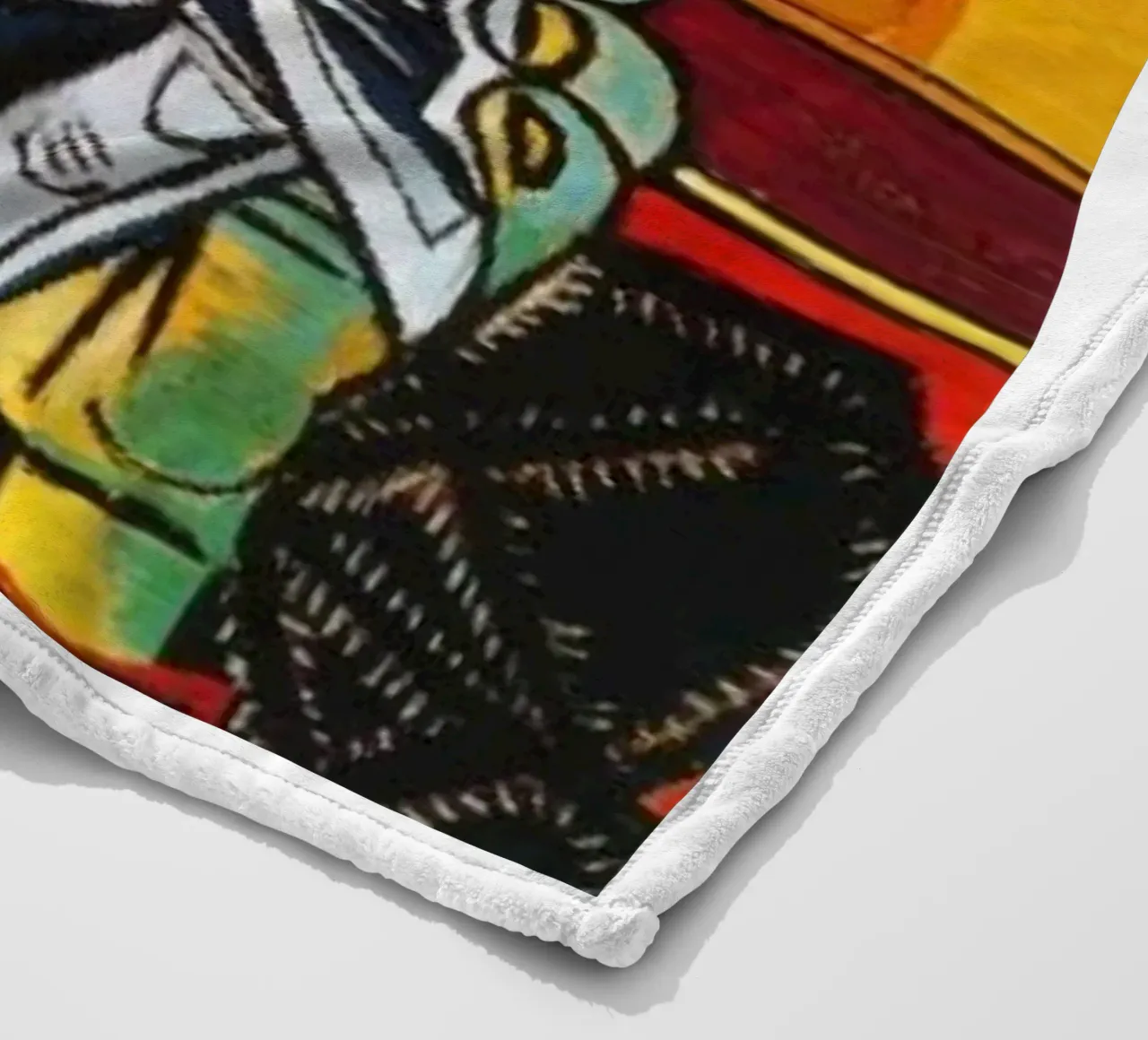 donna triste pablo picasso coperta in pile da eternal nino