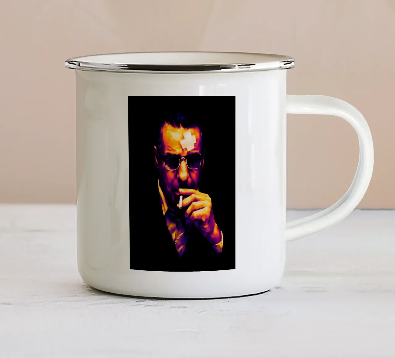 Till Lindemann - Rammstein tazza in smalto da Lembayung art