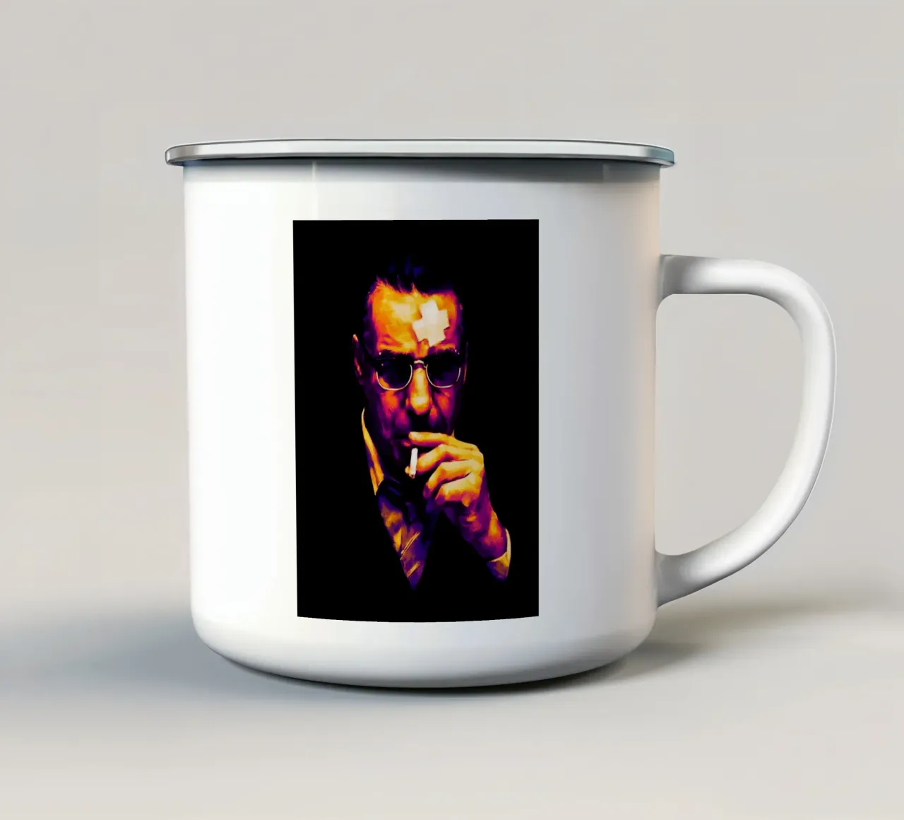 Till Lindemann - Rammstein tazza in smalto da Lembayung art