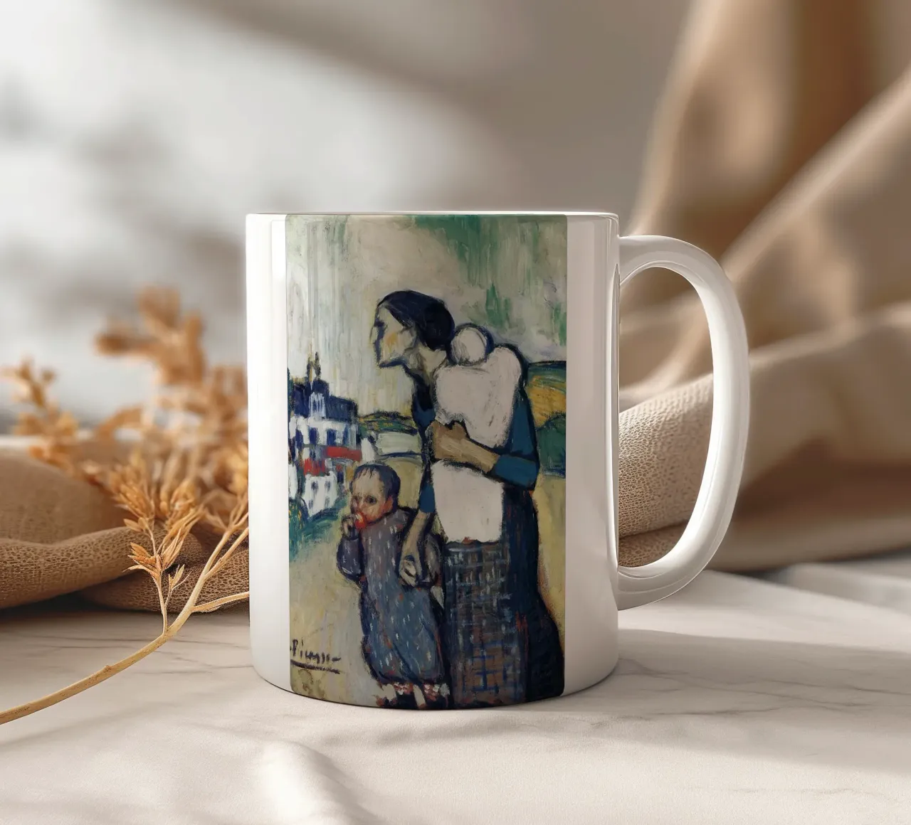 il viaggio di una madre e due figli tazza in ceramica da eternal nino