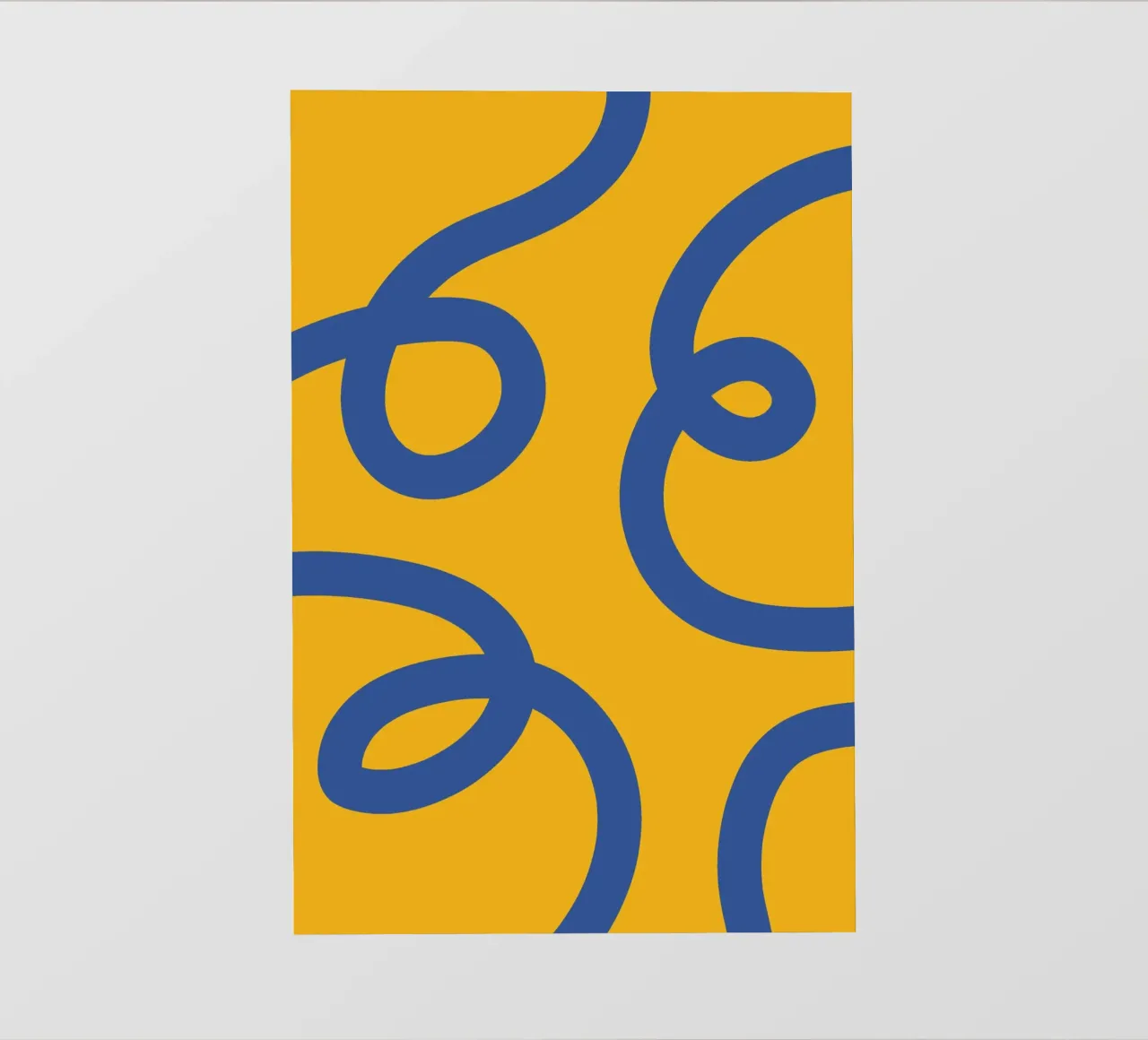 Linea vortice spirale giallo telo in pvc da galihstudio