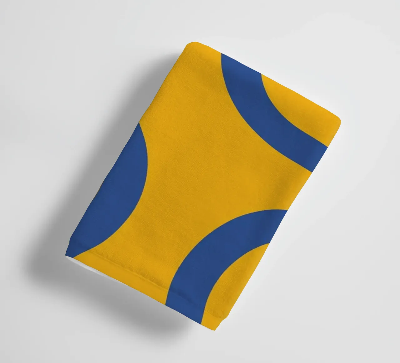 Linea vortice spirale giallo asciugamano da bagno da galihstudio