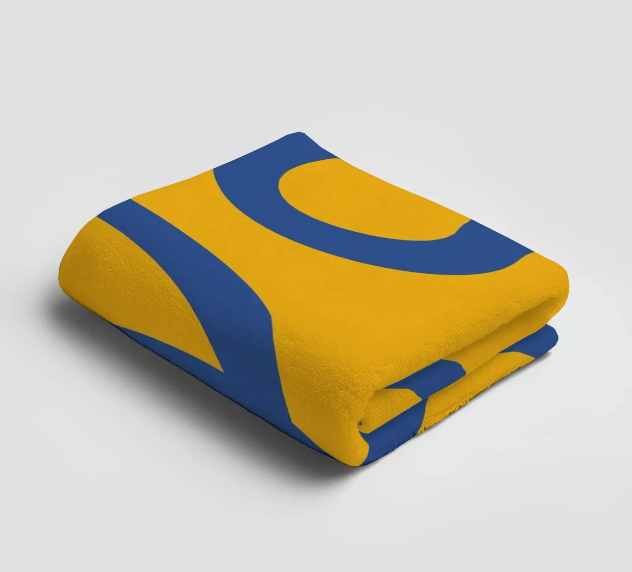 Linea vortice spirale giallo asciugamano da bagno da galihstudio