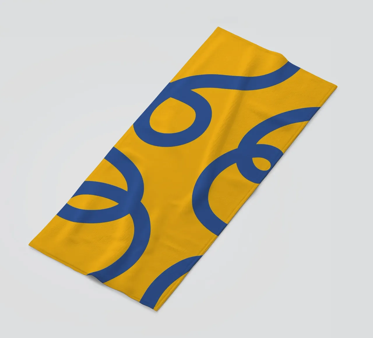 Linea vortice spirale giallo telo mare da galihstudio