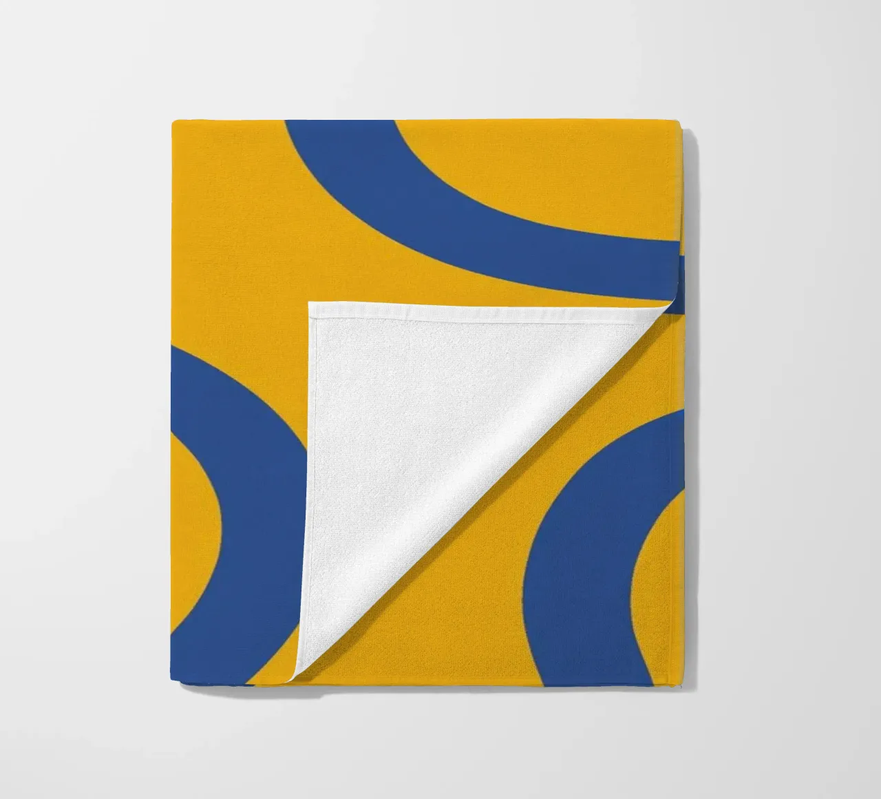 Linea vortice spirale giallo telo mare da galihstudio