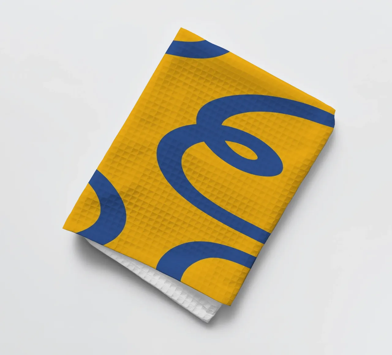 Linea vortice spirale giallo canovaccio da cucina da galihstudio