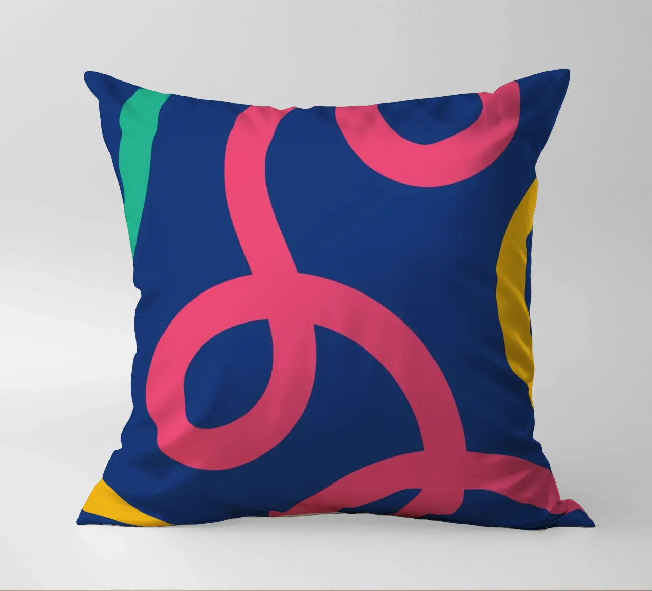 Linea arricciata colorata cuscino da galihstudio