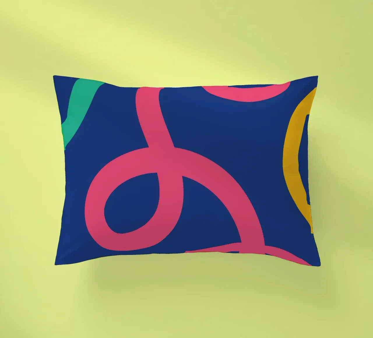Linea arricciata colorata cuscino da galihstudio