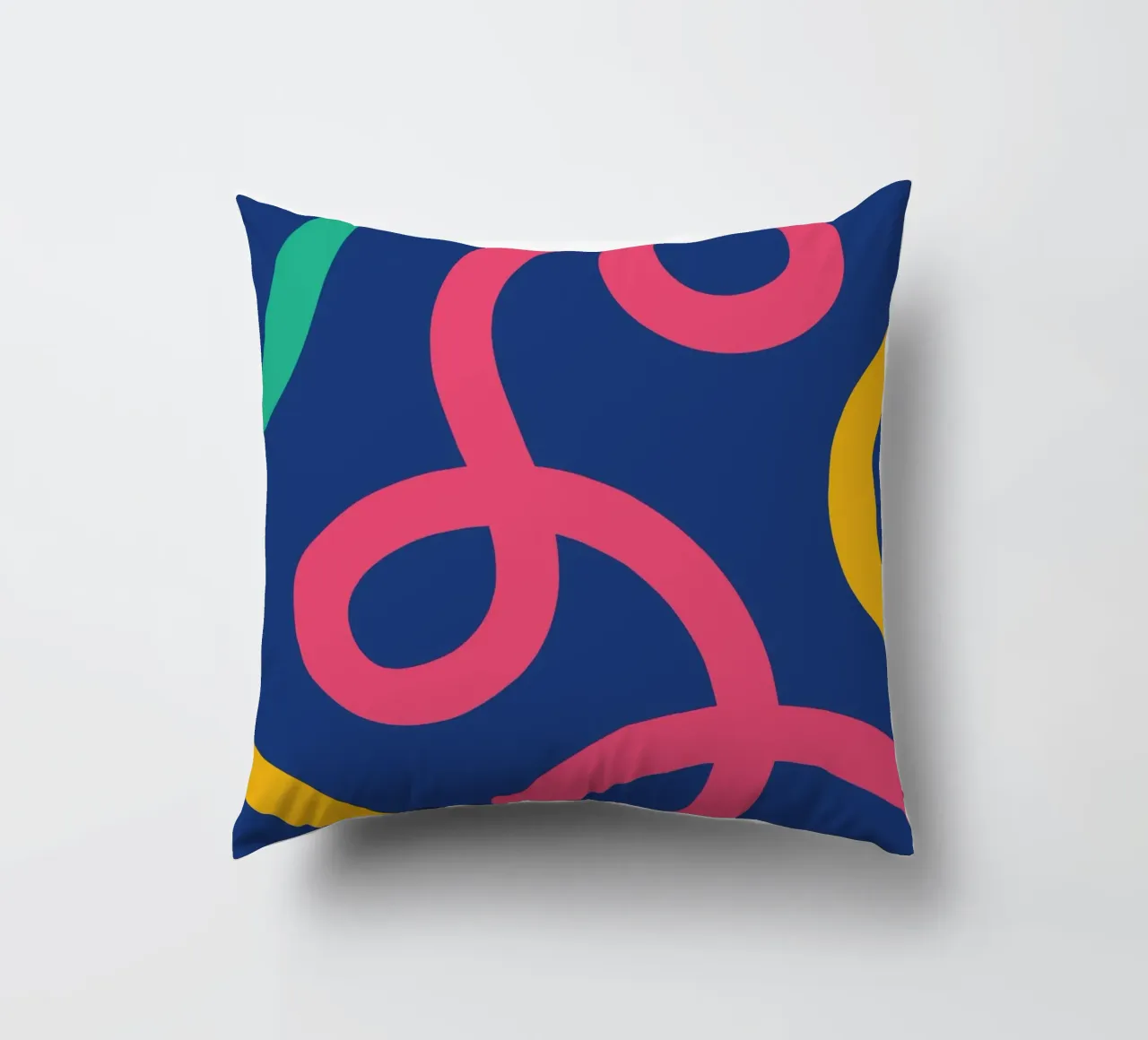 Linea arricciata colorata cuscino da galihstudio