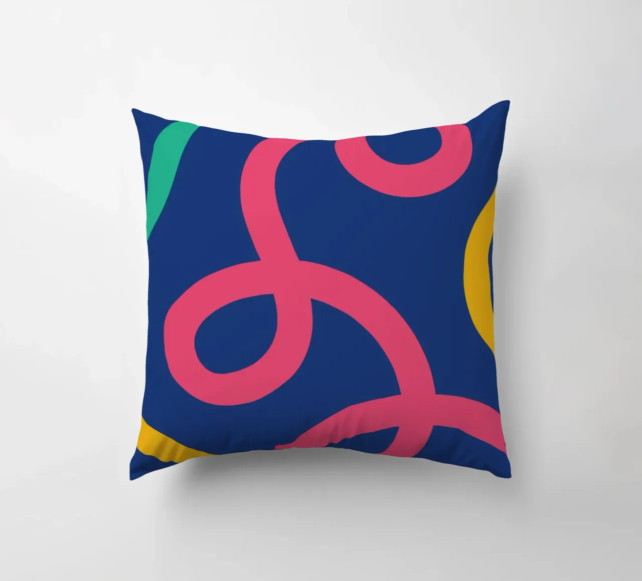 Linea arricciata colorata cuscino da galihstudio