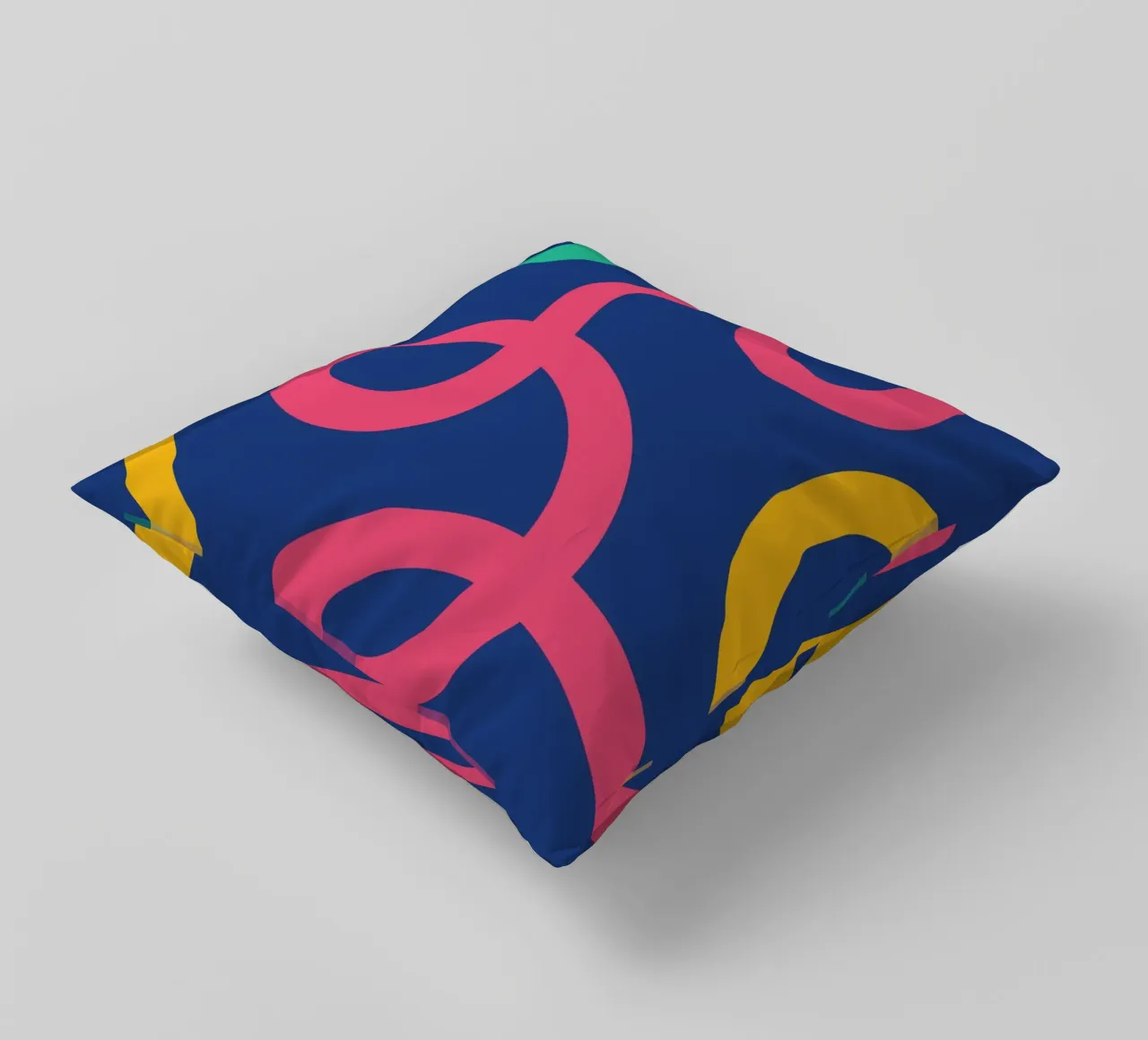 Linea arricciata colorata cuscino da galihstudio