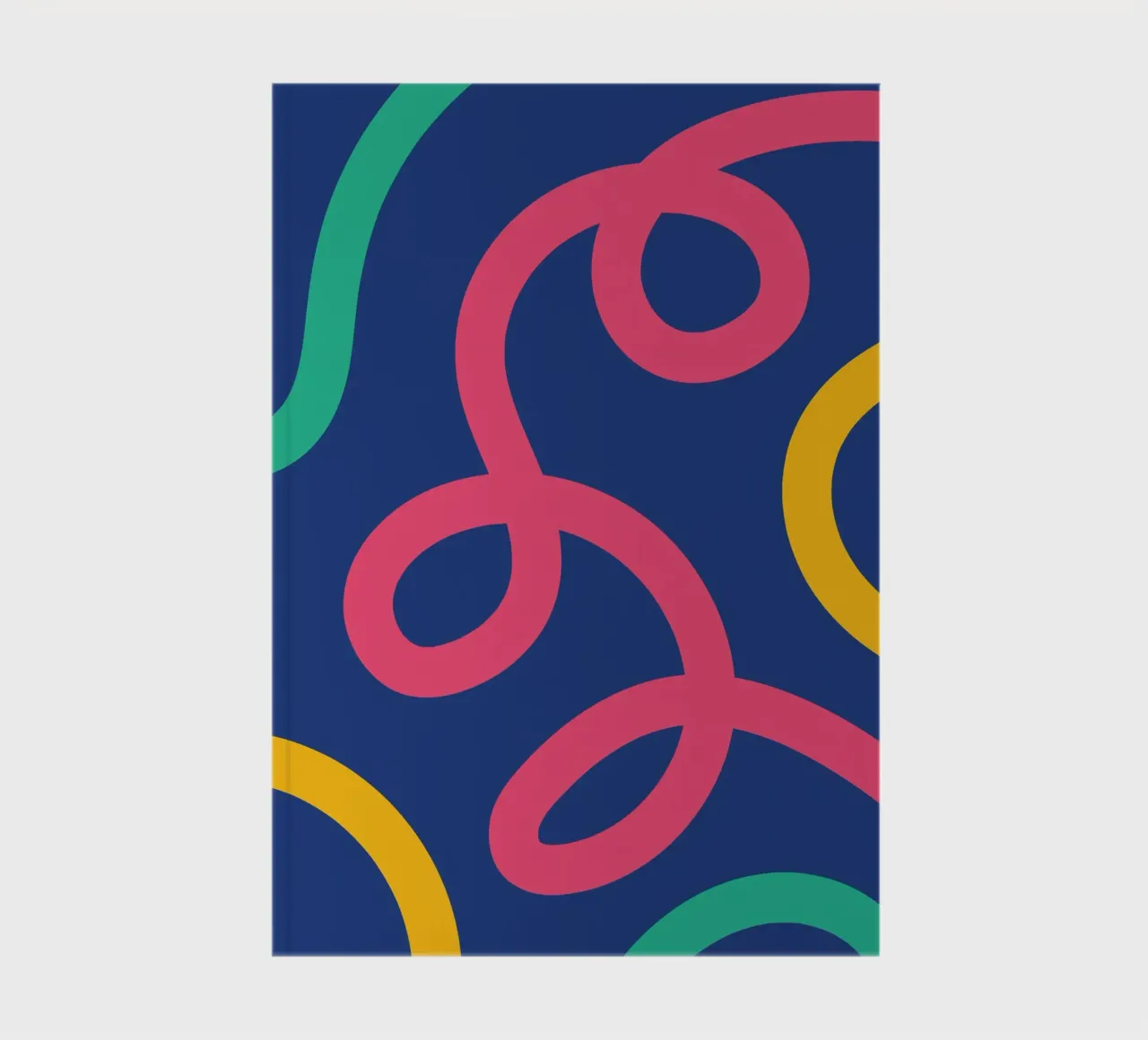 Line curl colorful notebook by galihstudio