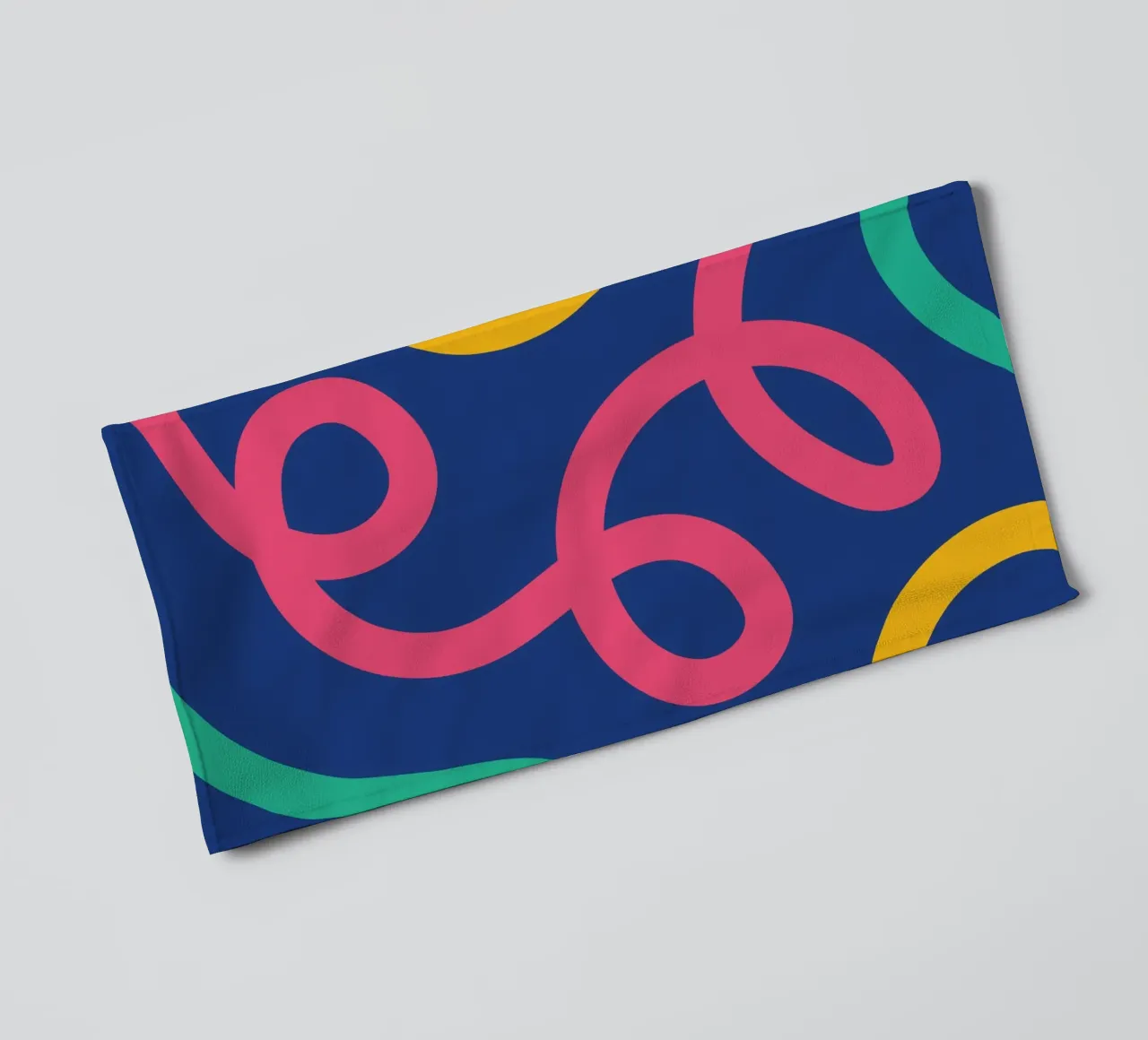 Linea arricciata colorata asciugamano da bagno da galihstudio