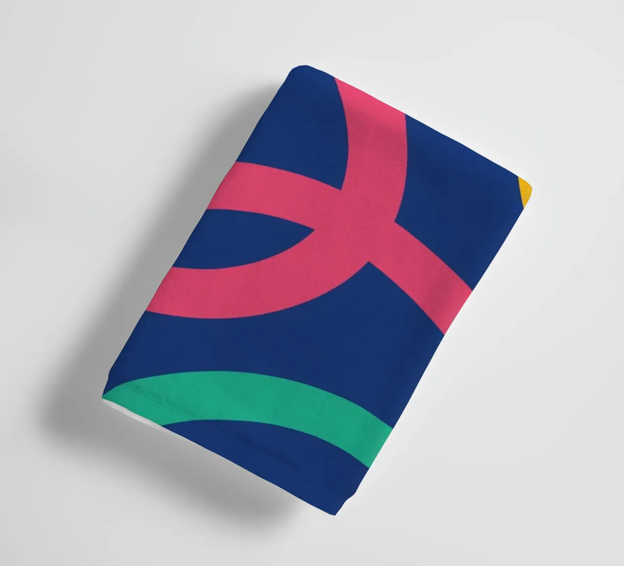 Line curl colorful towel by galihstudio