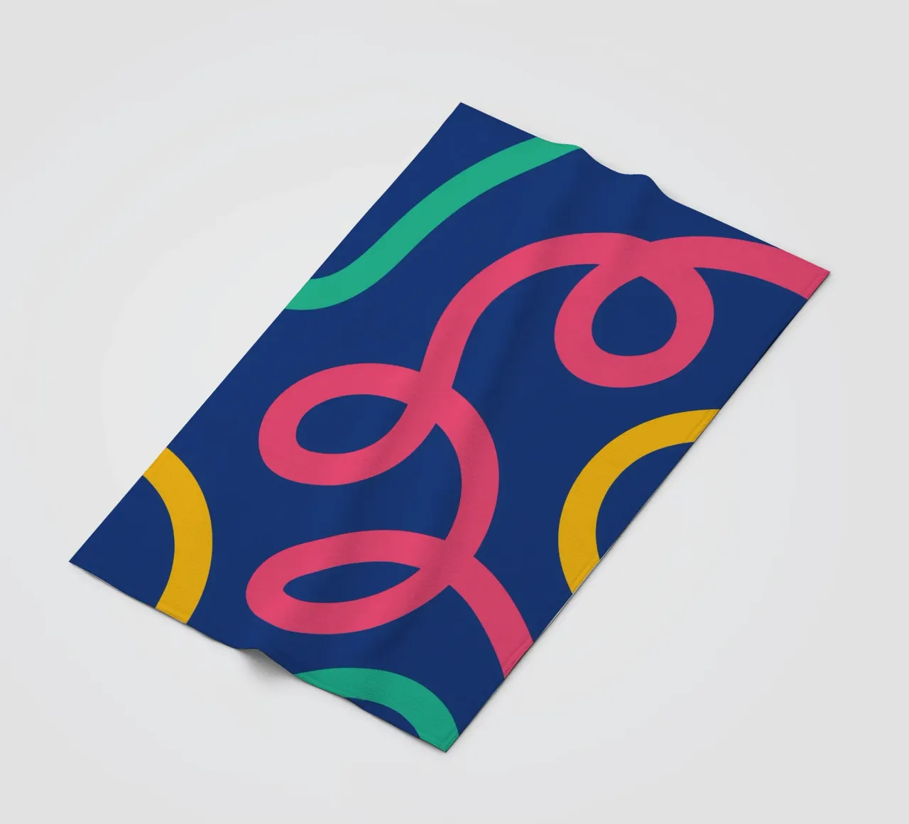 Linea arricciata colorata coperta in pile da galihstudio
