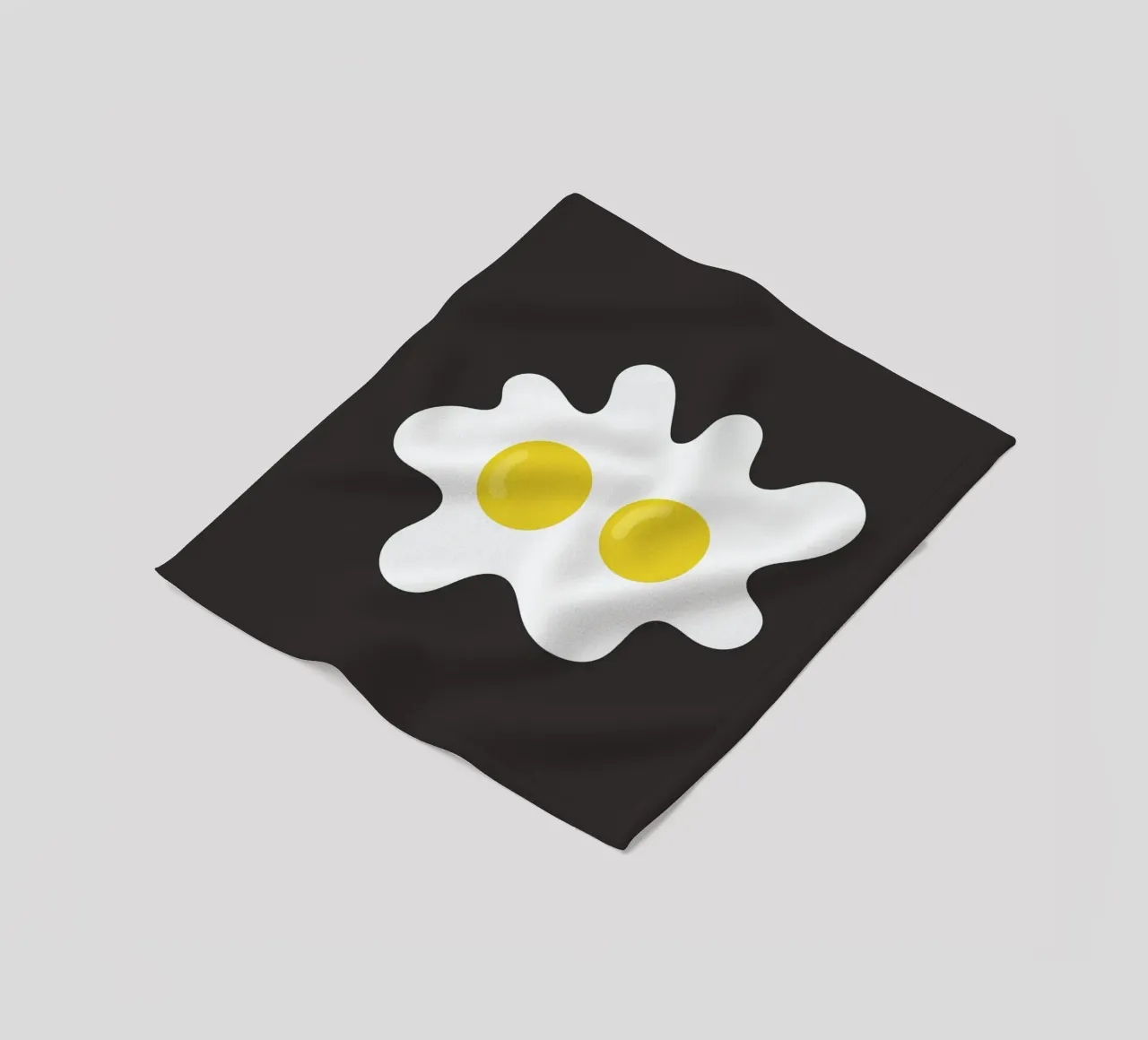 Omelette a due uova coperta in pile da galihstudio