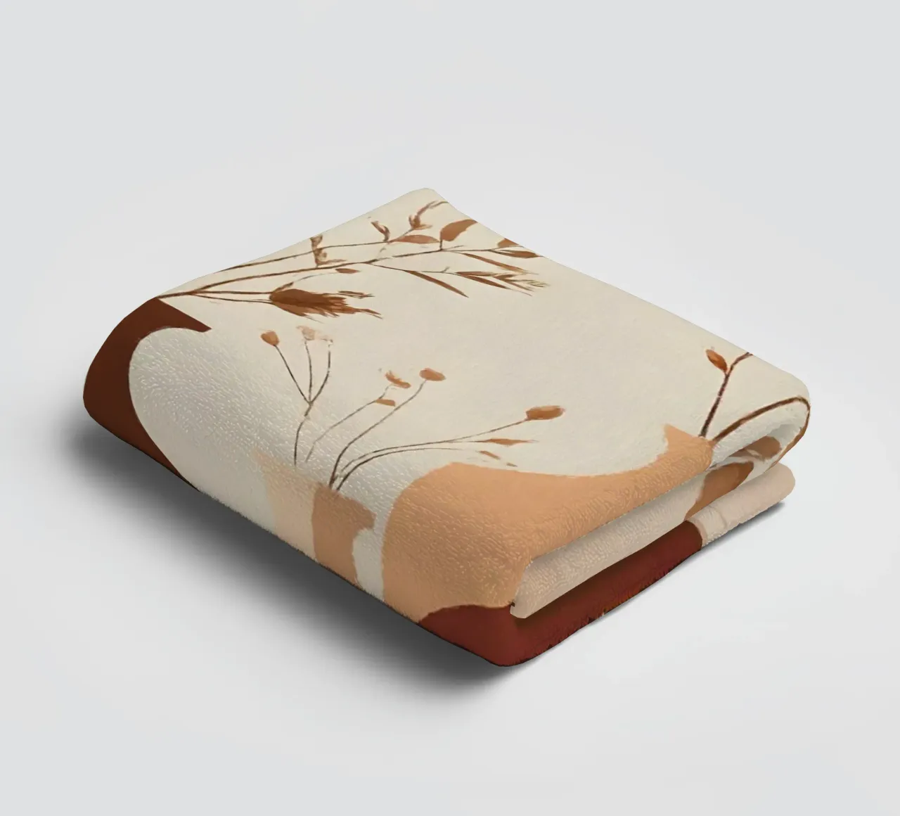 Minimalist Still Life with Black Cat and Vases towel by Bloom And Brush