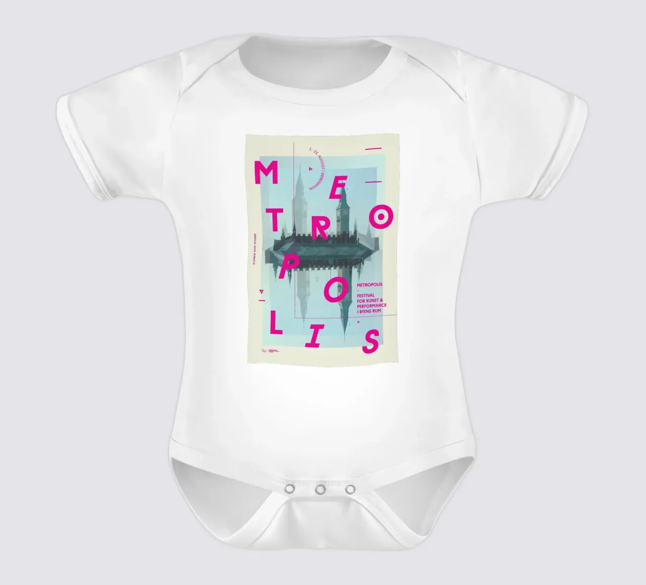 Metropolis1 body neonato maniche corte da Andreas Jarner