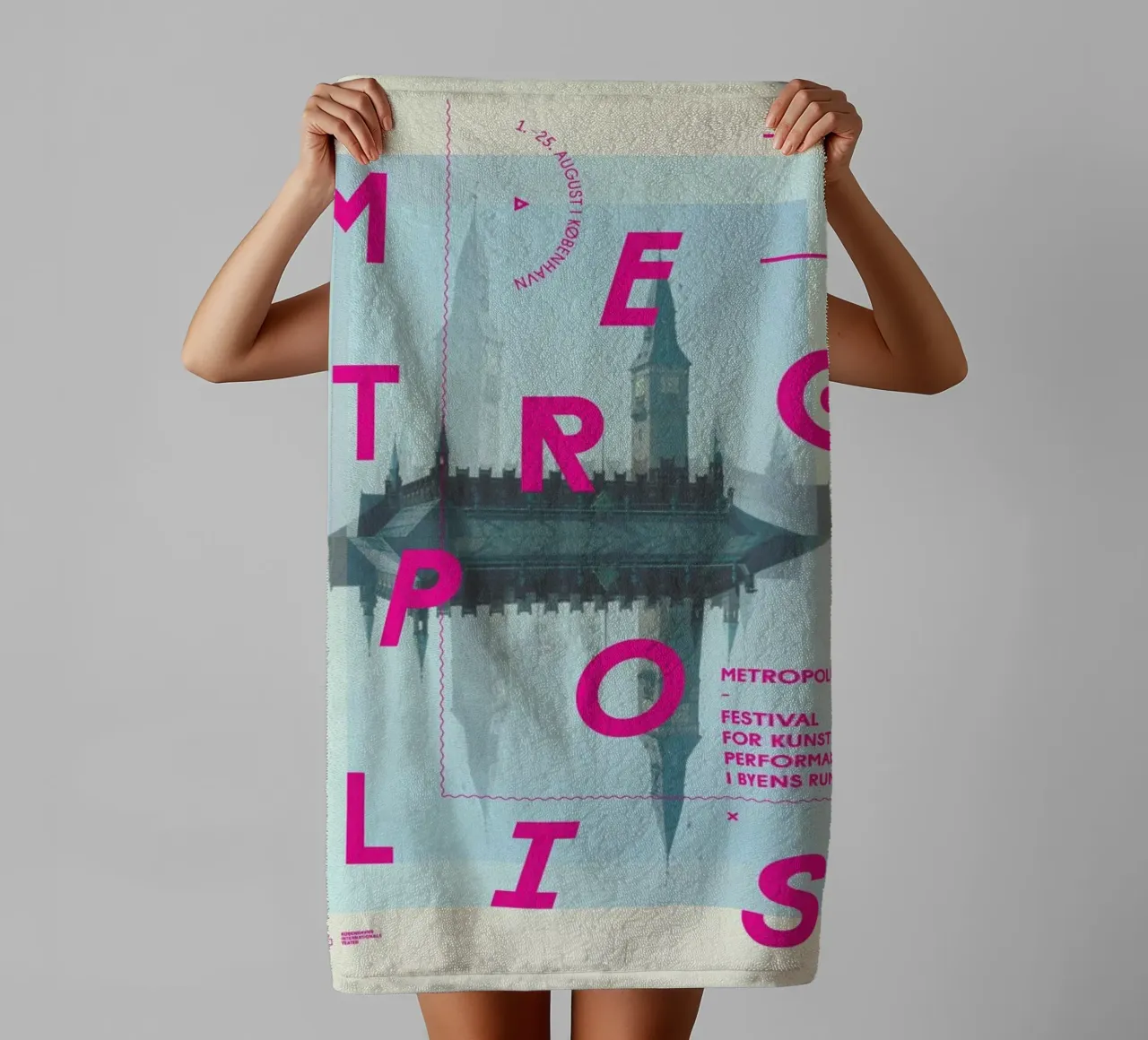 Metropolis1 asciugamano da bagno da Andreas Jarner