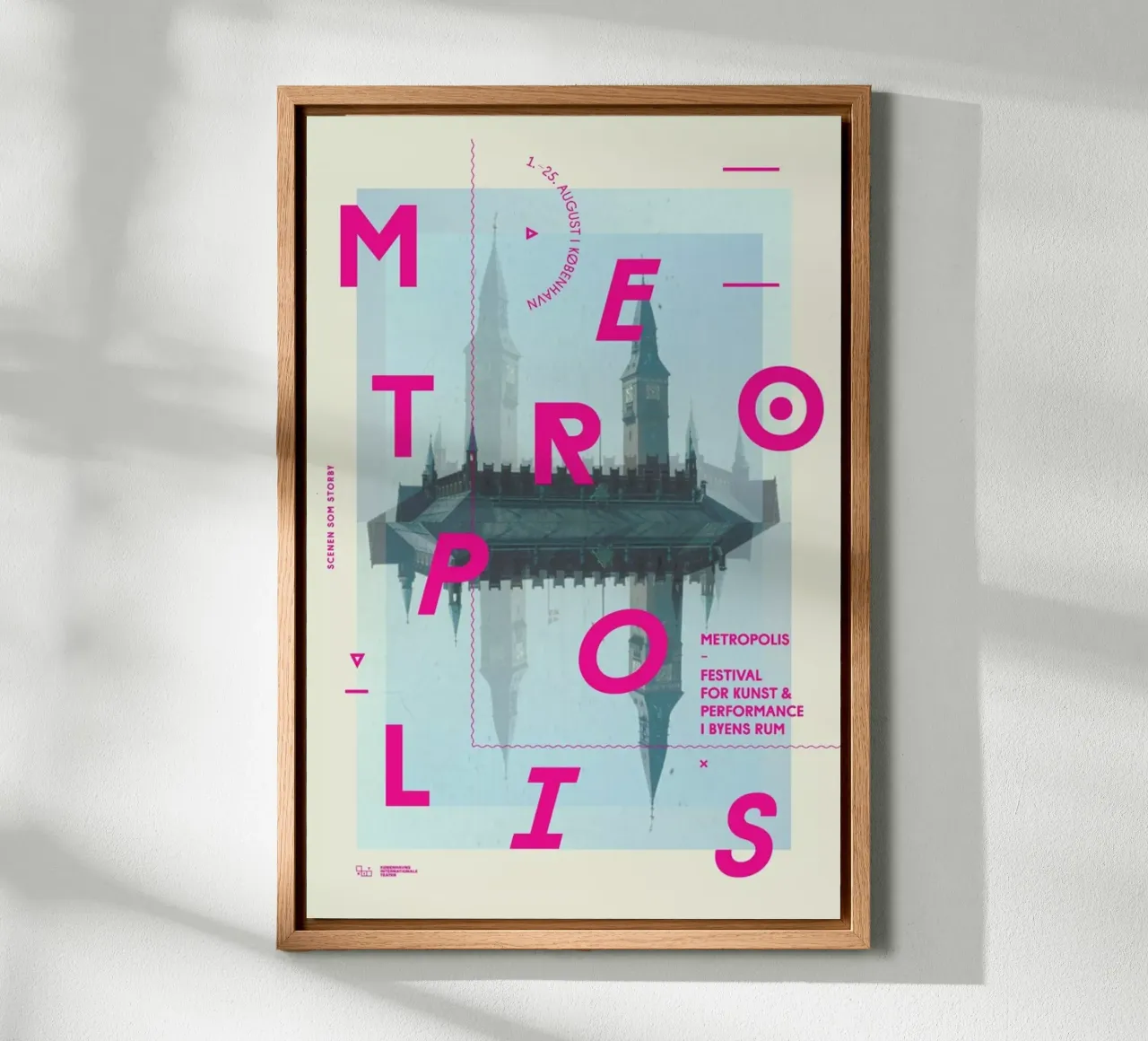 Metropolis1 lienzo con Marco flotante de Andreas Jarner