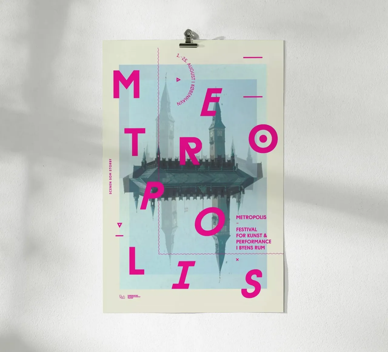 Metropolis1 poster con telaio in alluminio da Andreas Jarner