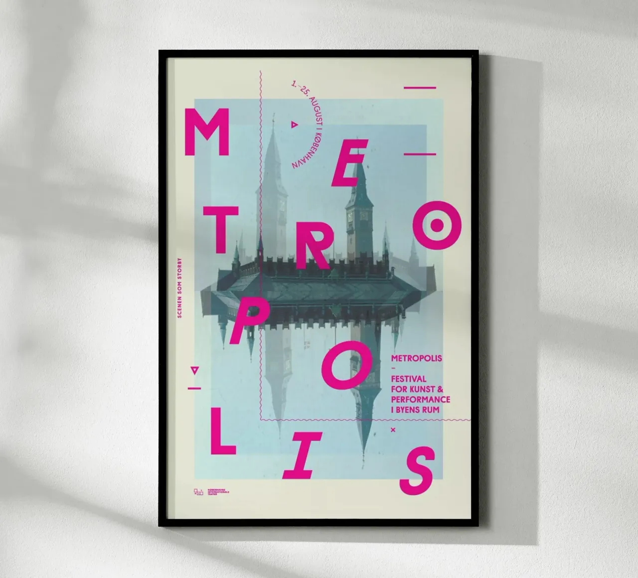 Metropolis1 poster con telaio in alluminio da Andreas Jarner