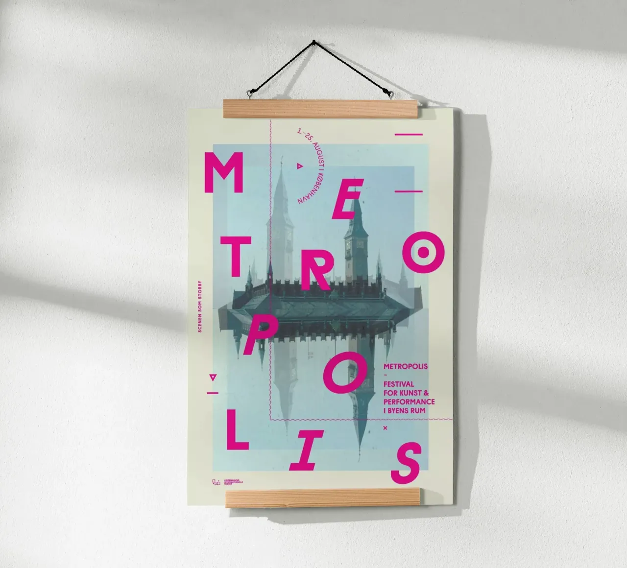 Metropolis1 poster con telaio in alluminio da Andreas Jarner