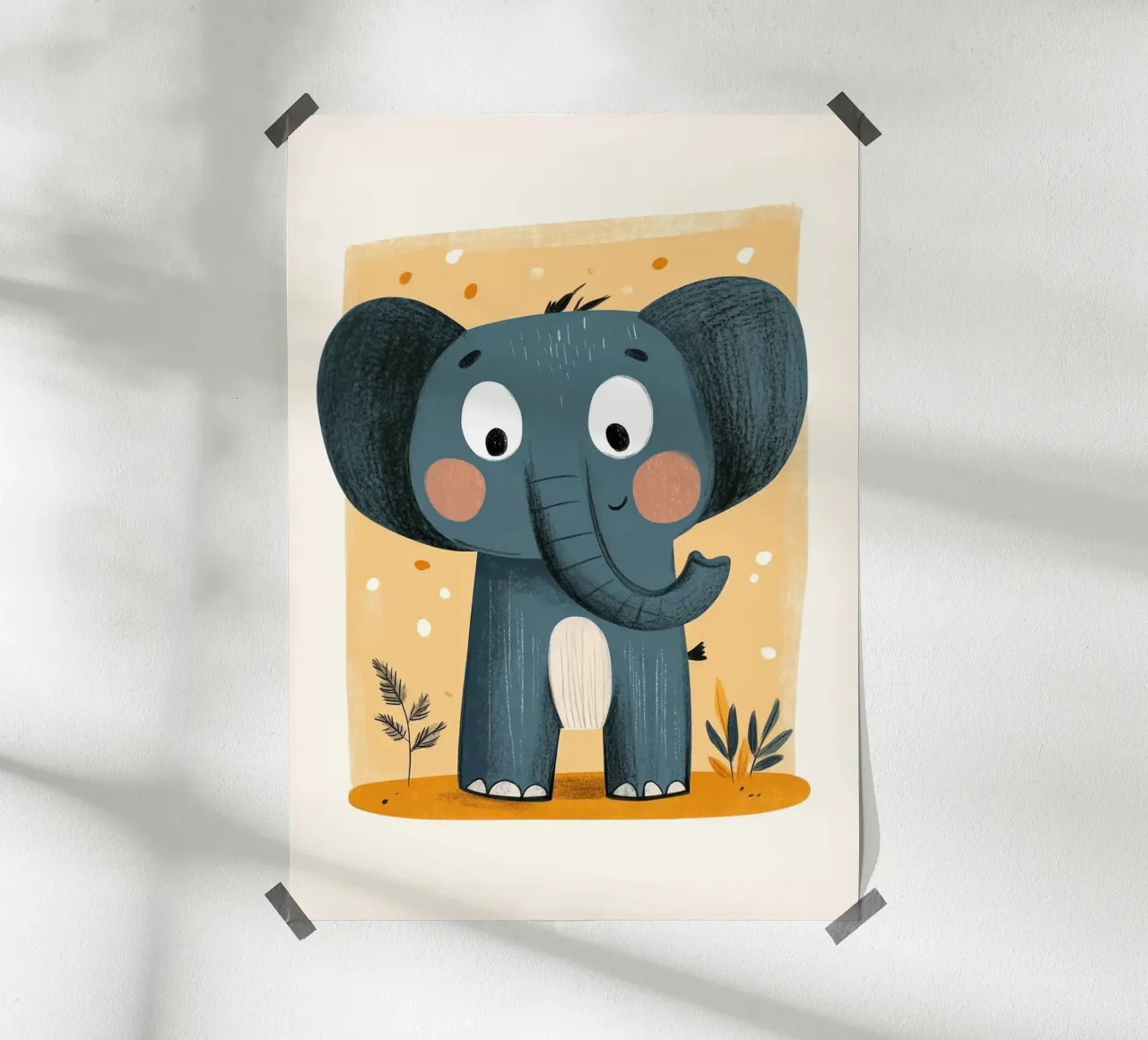 Cute Cartoon Elephant poster by ORION