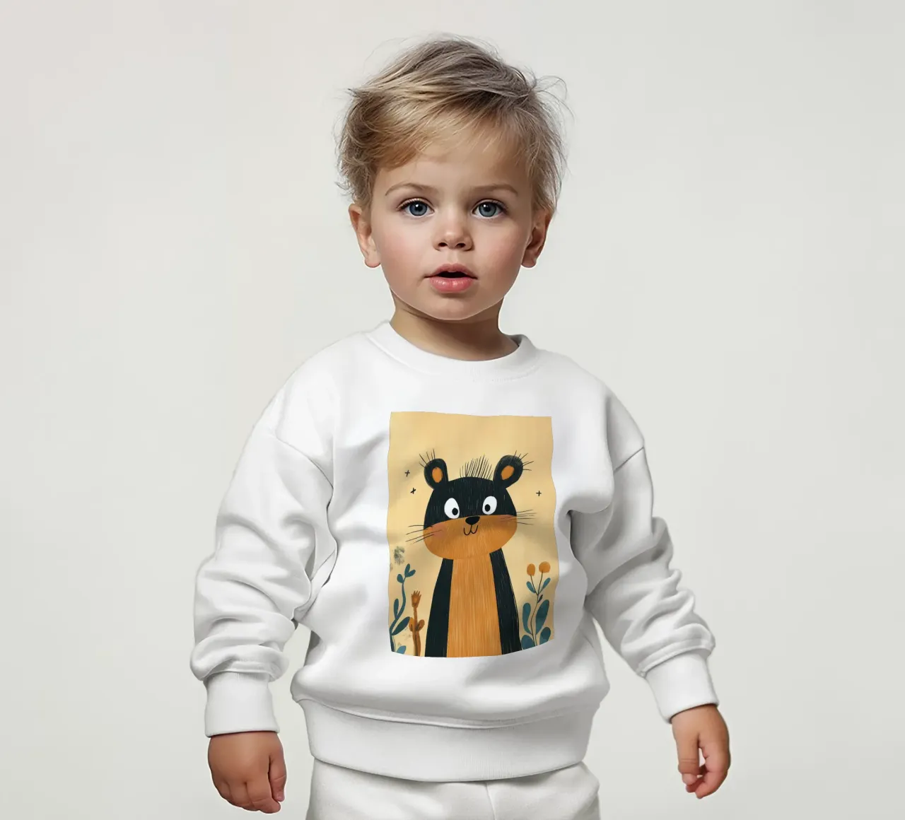 Simpática ardilla de dibujos animados sudadera de bebé de ORION