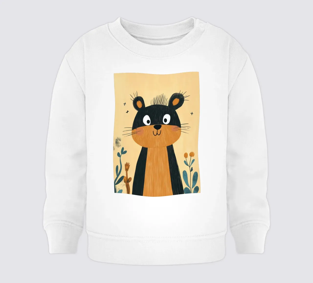 Simpática ardilla de dibujos animados sudadera de bebé de ORION