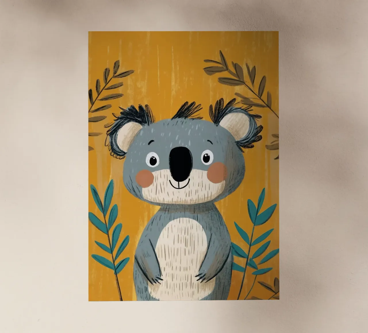 Illustrazione di un simpatico Koala pellicola backlit da ORION