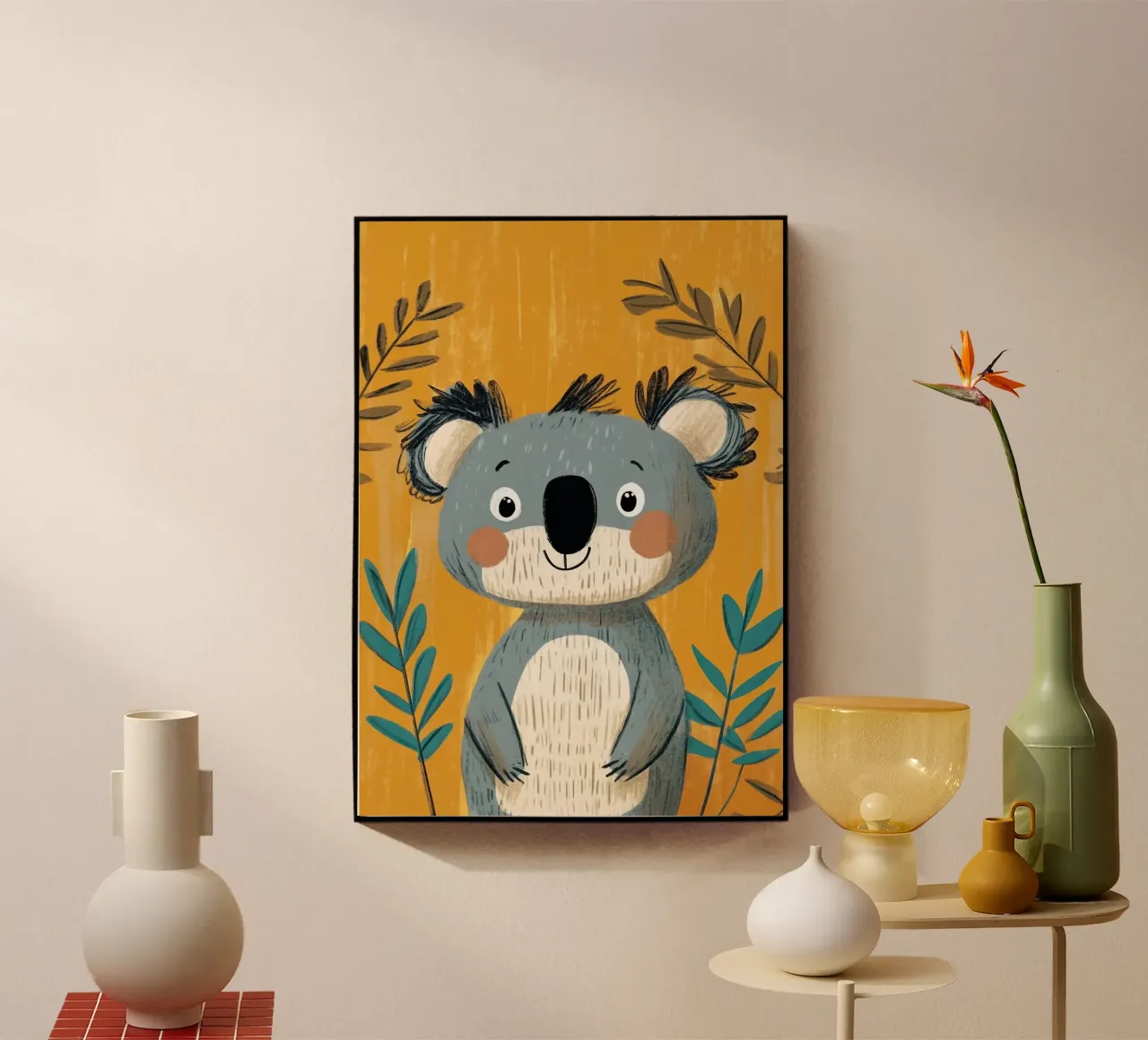 Illustrazione di un simpatico Koala plexiglass da ORION