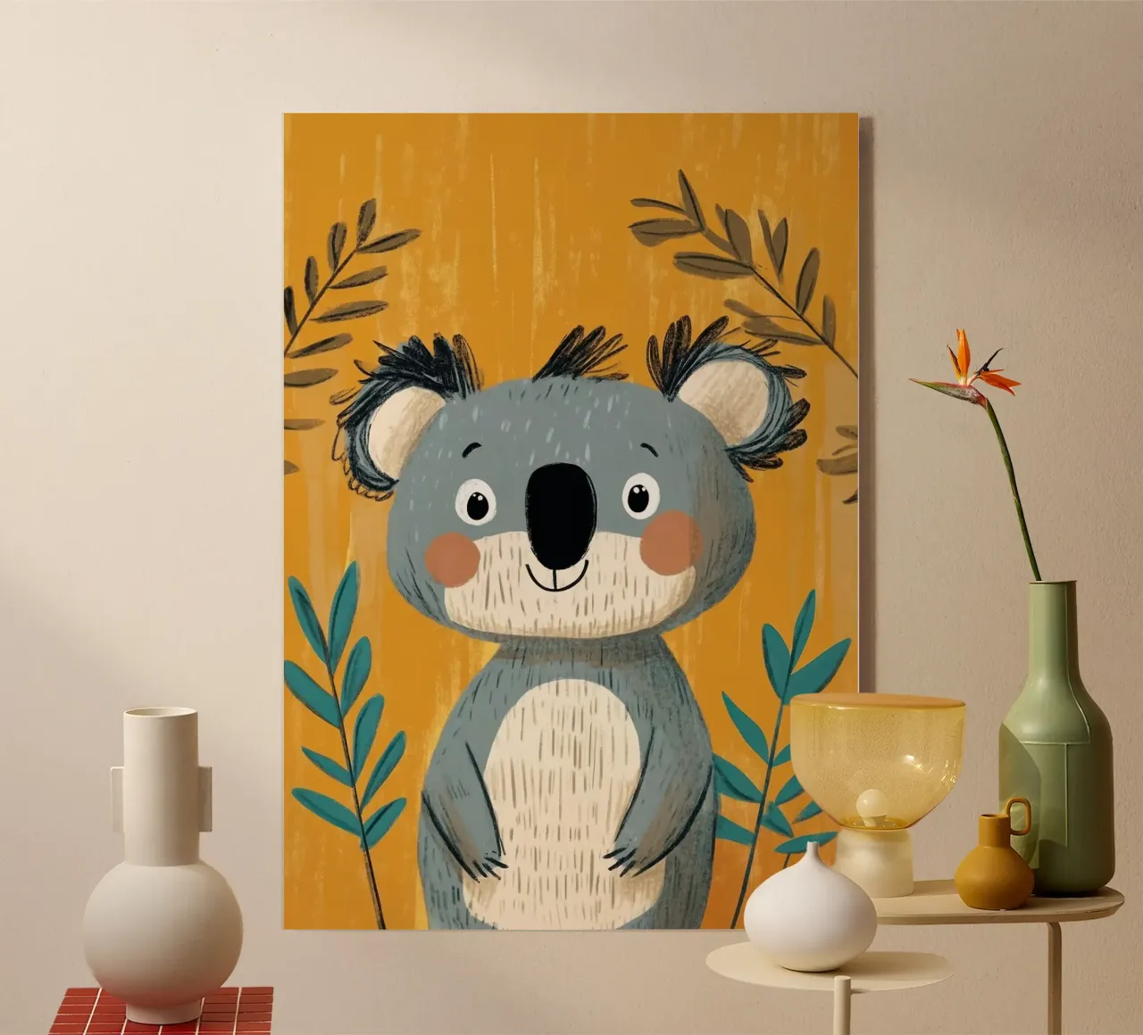 Illustrazione di un simpatico Koala plexiglass da ORION