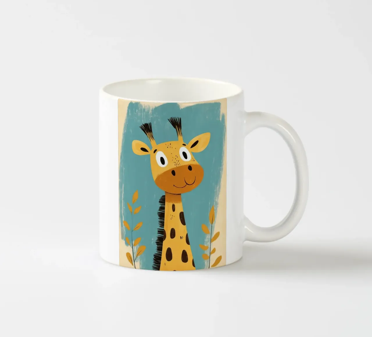 Illustrazione di una graziosa giraffa tazza in ceramica da ORION