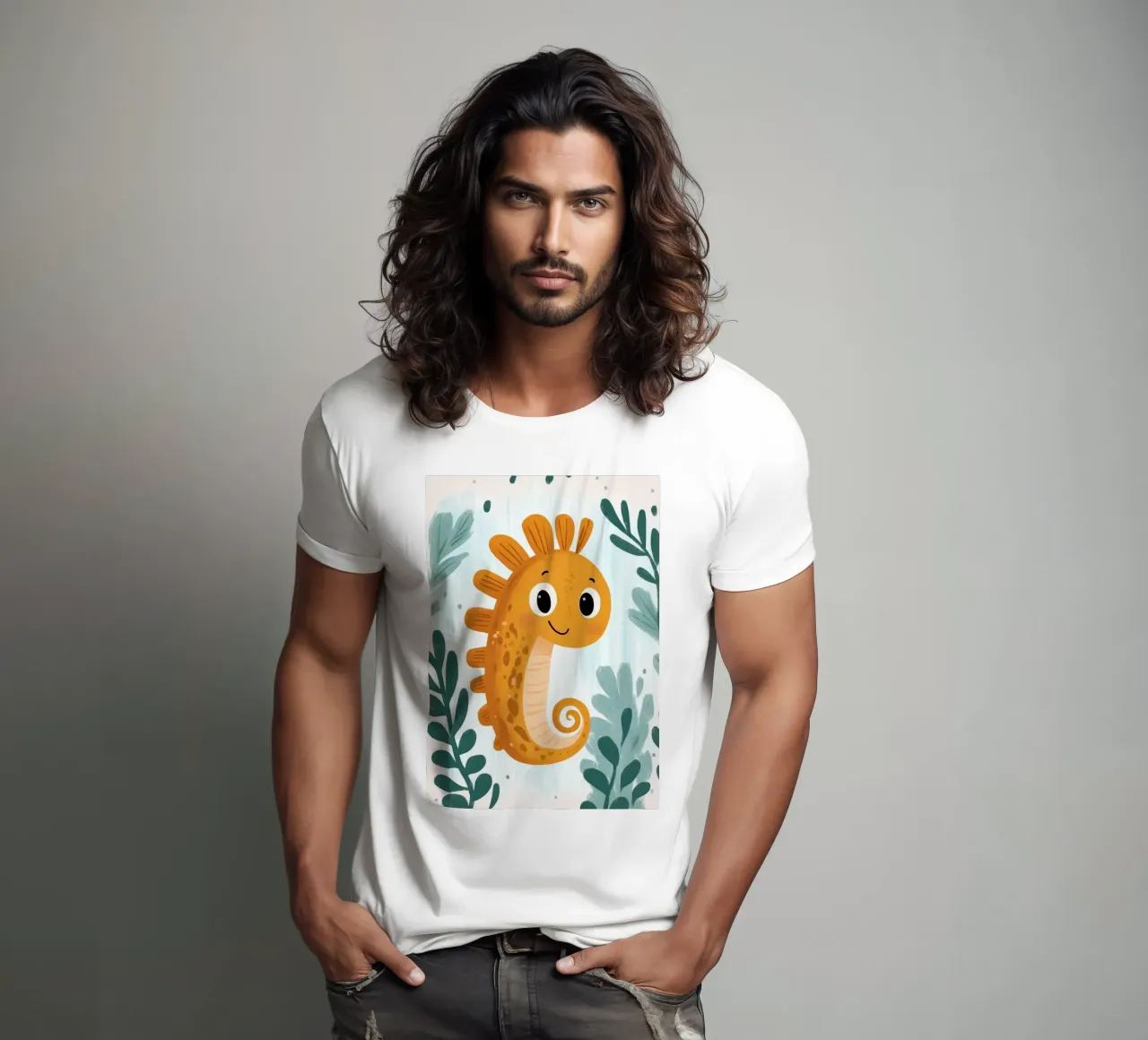 Illustration d'un hippocampe mignon t-shirt de ORION
