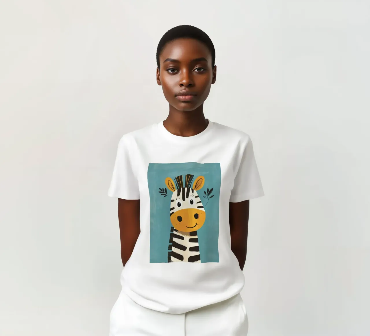 Illustrazione di una simpatica zebra t-shirt da ORION