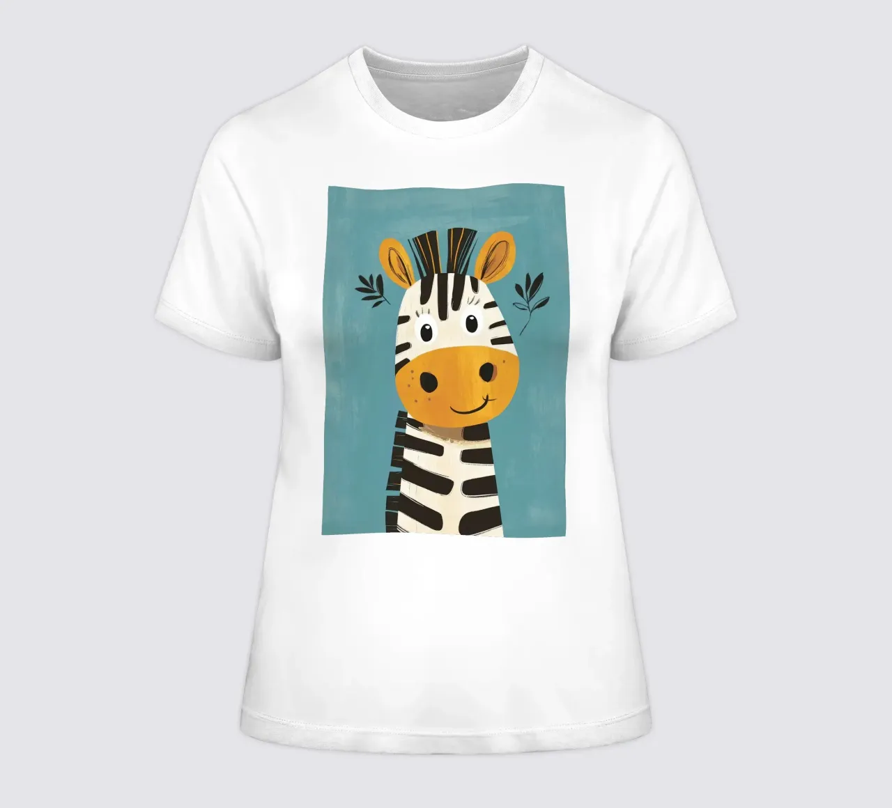 Illustrazione di una simpatica zebra t-shirt da donna da ORION