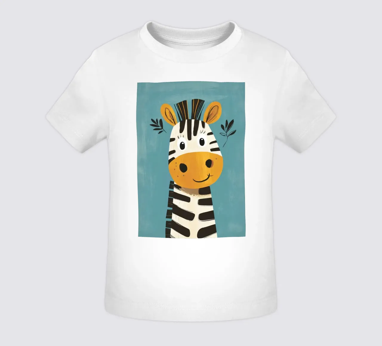 Illustrazione di una simpatica zebra maglietta neonato da ORION