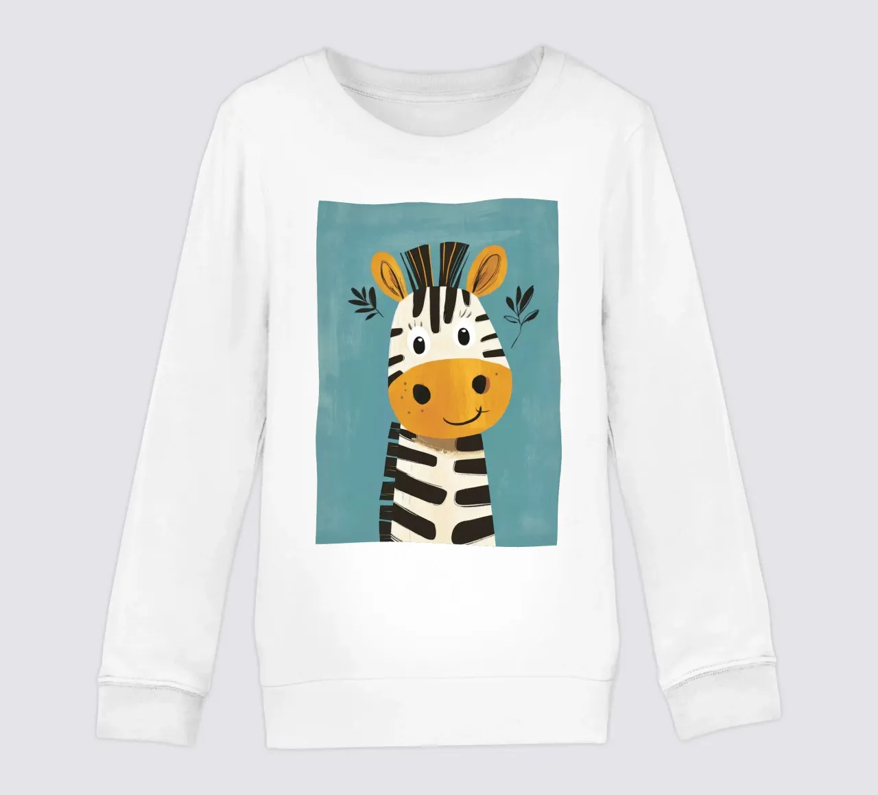 Illustrazione di una simpatica zebra felpa bambino da ORION