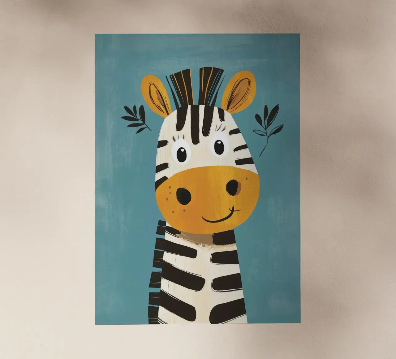 Illustrazione di una simpatica zebra pellicola backlit da ORION
