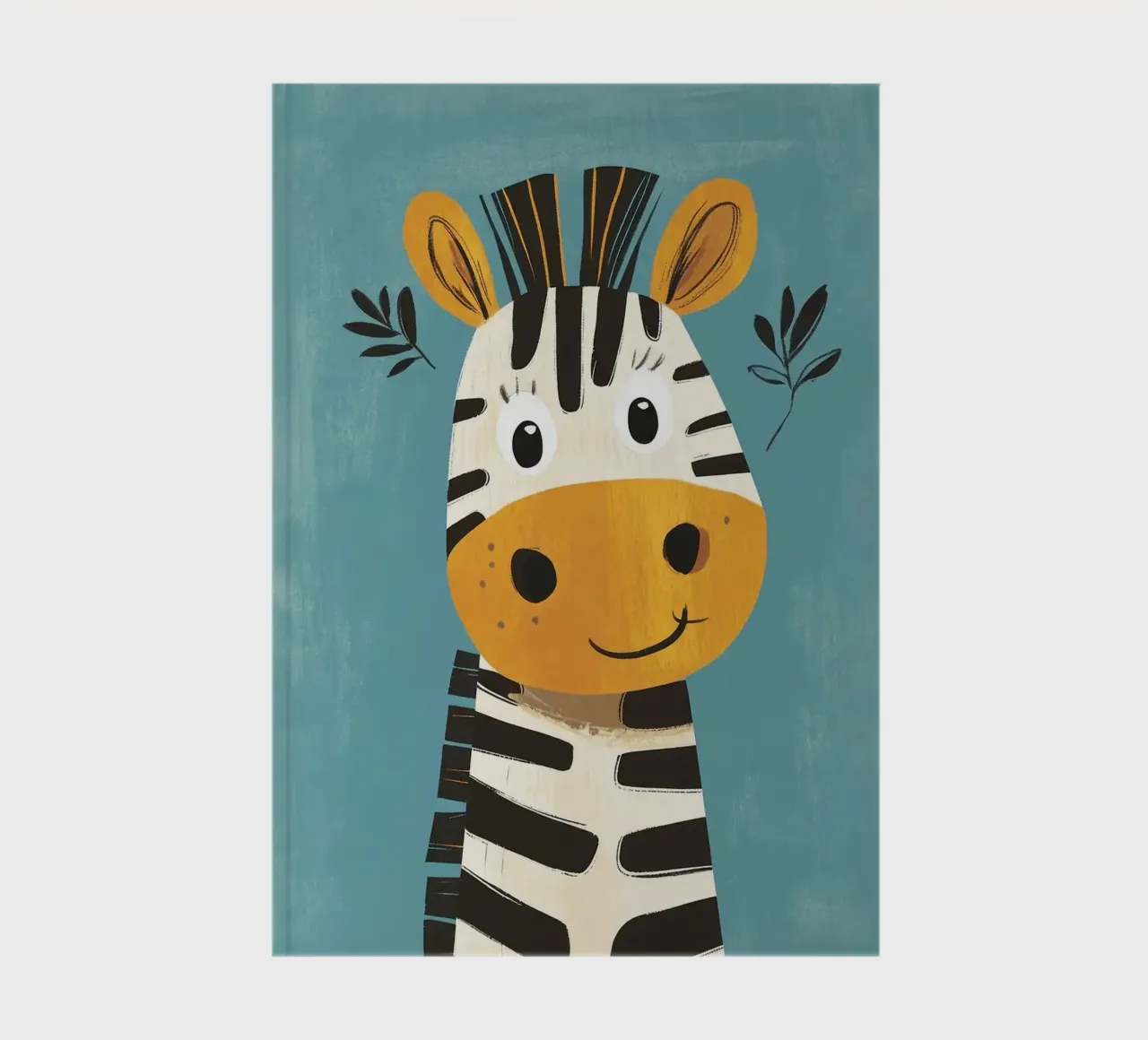 Illustrazione di una simpatica zebra diario da ORION