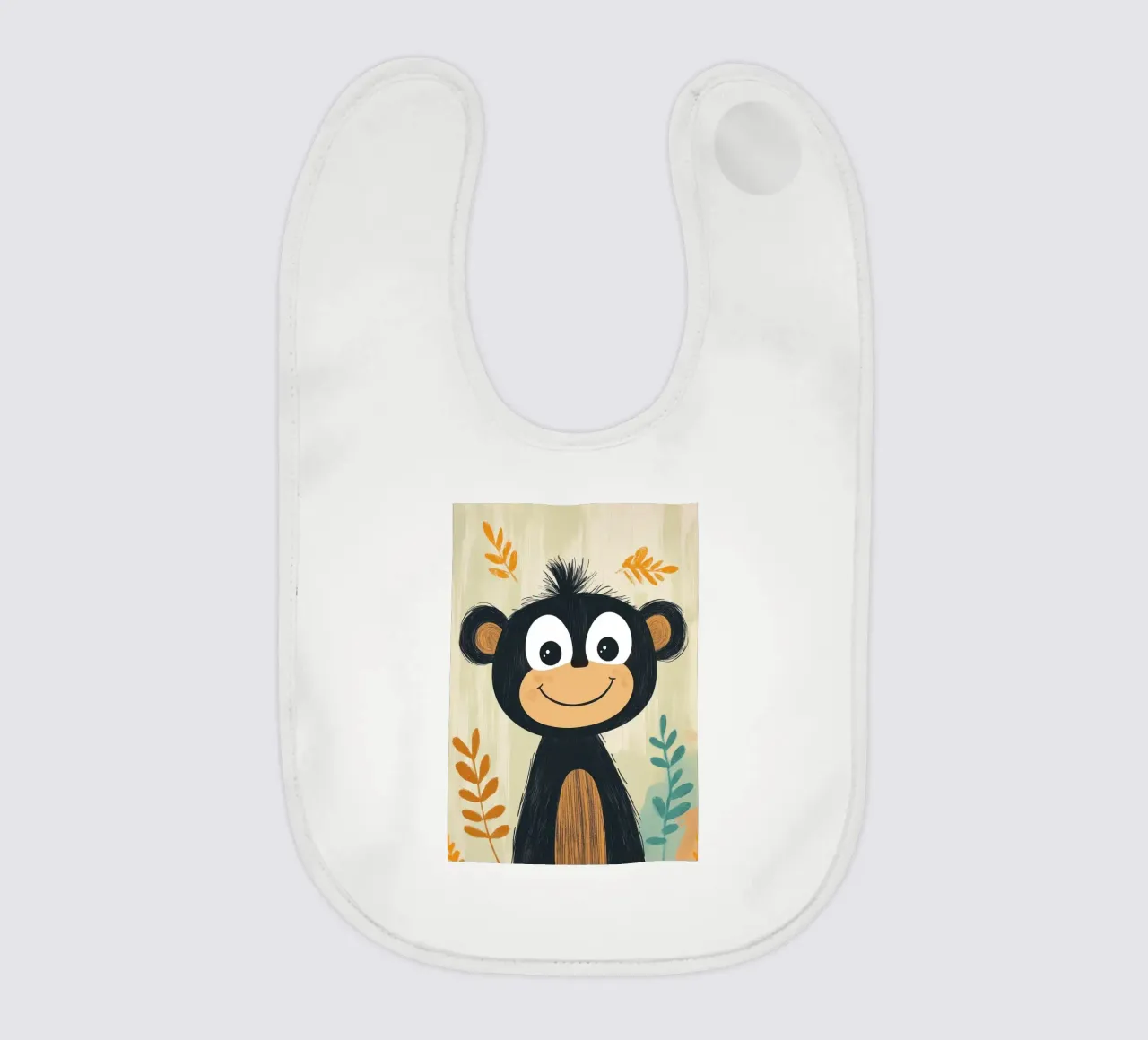 Lächelnder Affe Illustration Babylätzchen von ORION