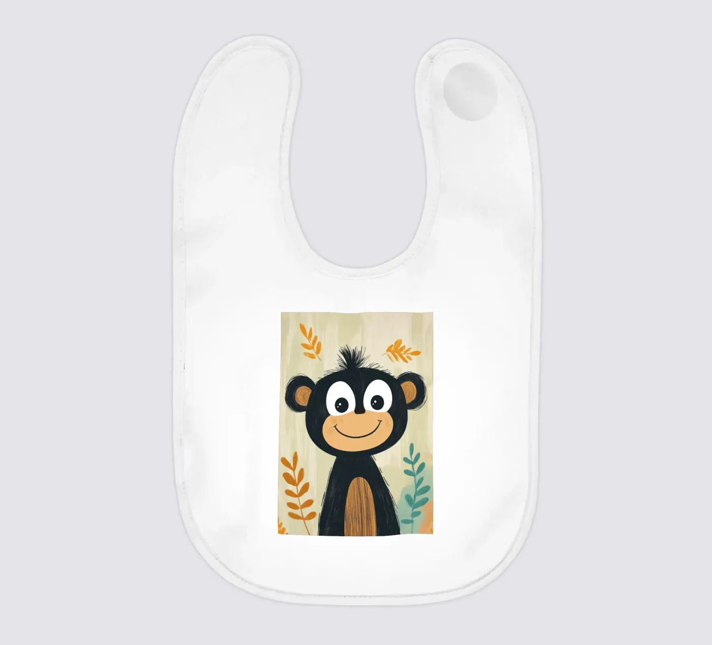 Smiling Monkey Illustration bavaglino da ORION