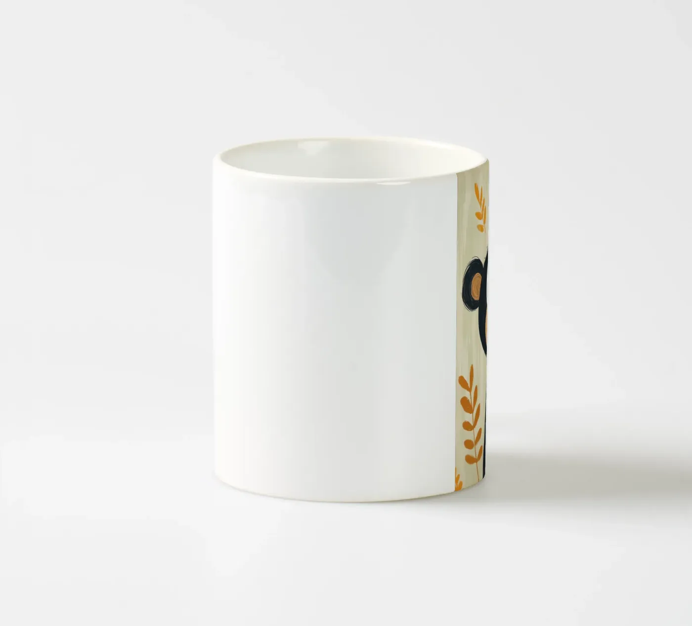 Smiling Monkey Illustration ceramic mug by ORION