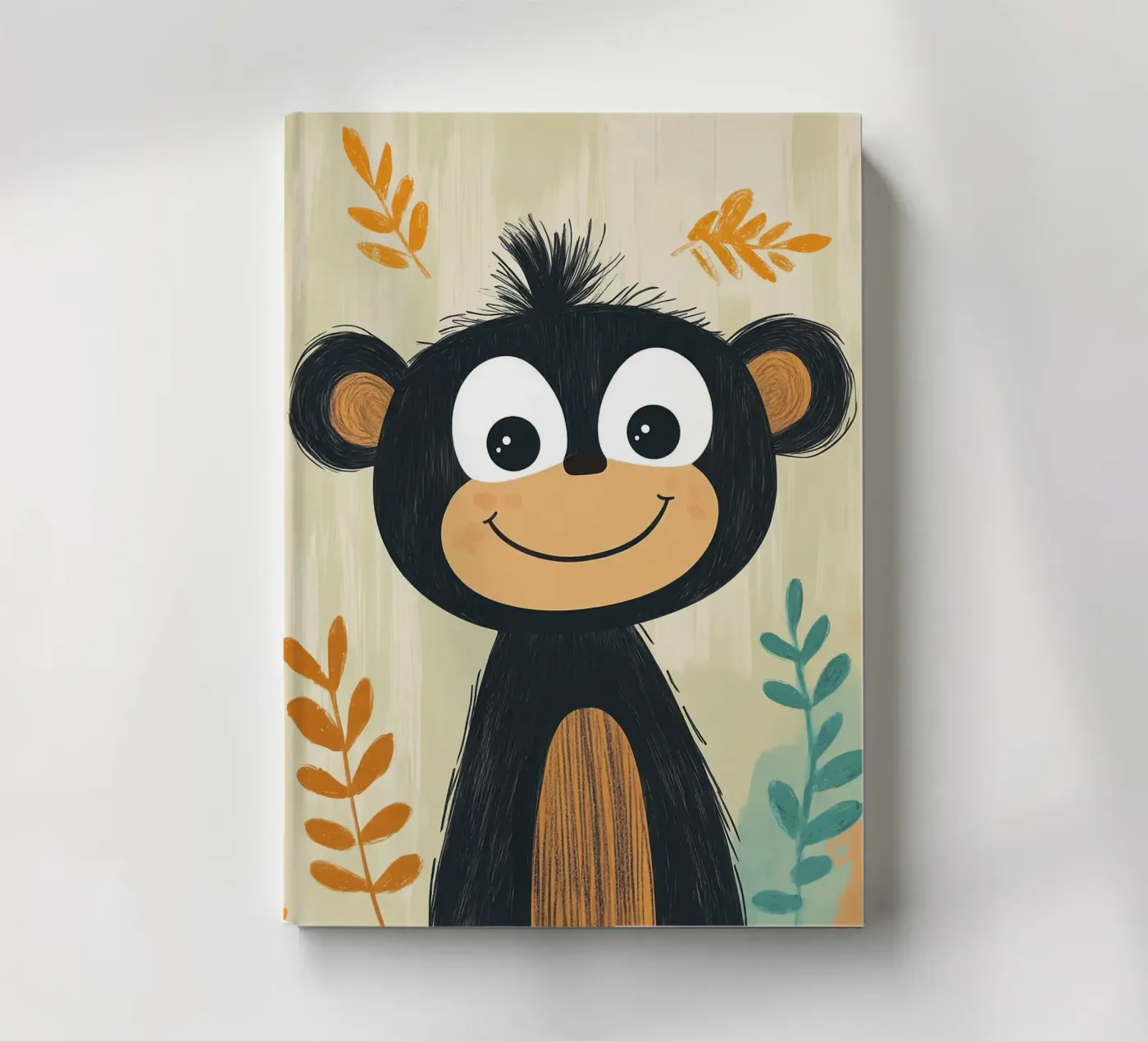 Smiling Monkey Illustration notebook by ORION