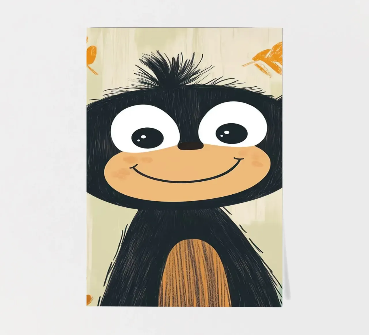 Smiling Monkey Illustration sticker sheet by ORION