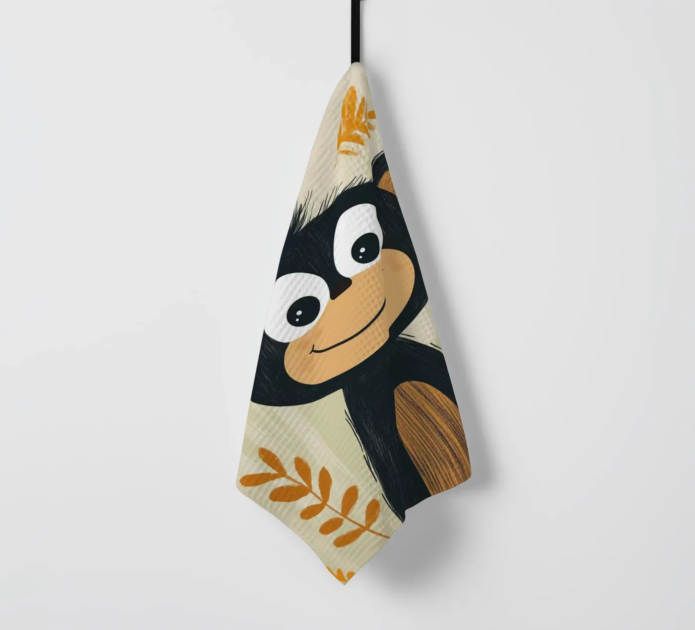 Illustration d'un singe souriant torchon de ORION